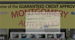 Desktop Screenshot of montgomeryautosales.net